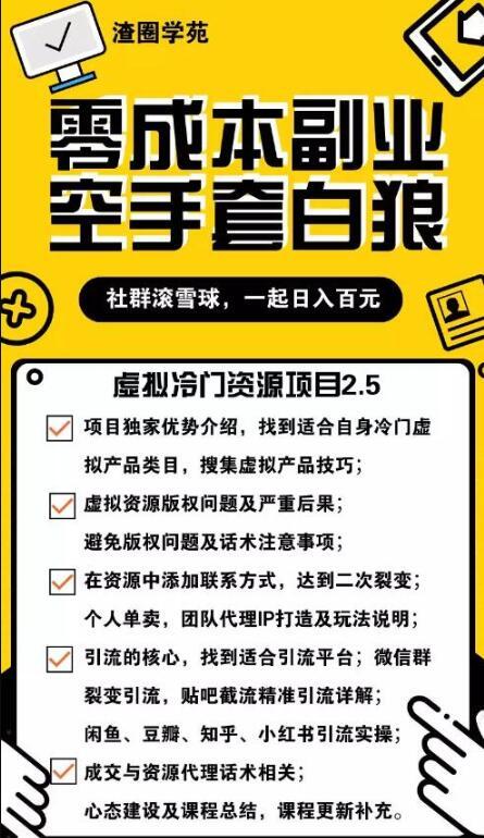 冷门虚拟资源项目 日赚1000+（选品+引流）全方位手把手教【视频教程】 配图