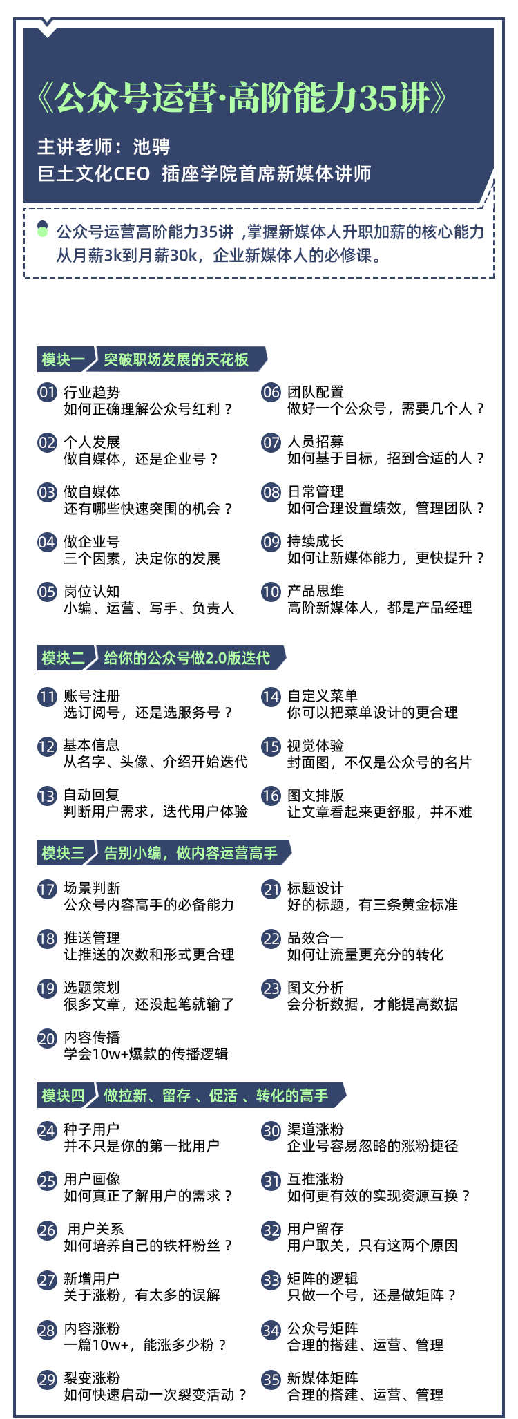 公众号运营高阶玩法，想要实现月入3万的新媒体人必修课【视频教程】 配图 No.2