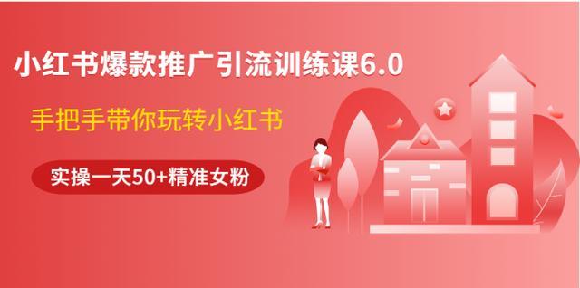 狼叔小红书爆款推广引流训练课6.0，单日净引流50+精准女粉【视频教程】 配图